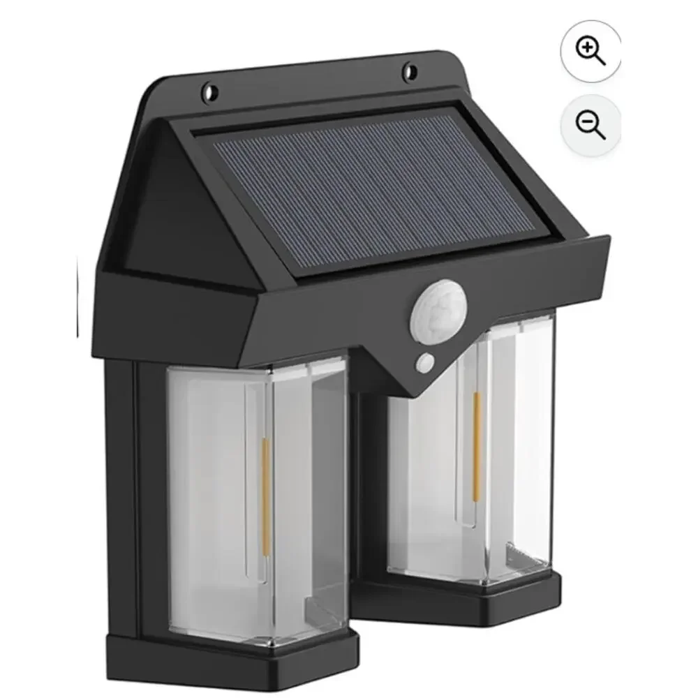 2 PACK Solar Wall Lamp 3 Modes Ip65 Waterproof Motion Sensor